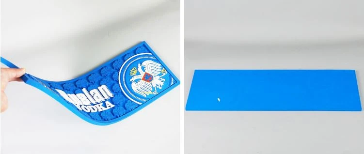 High Quality 3D Embossed Soft PVC Bar Mat With Overflowing Drinks