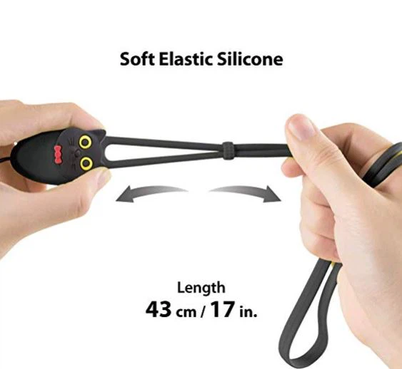 Elastic Silicone Neck Lanyard Anti-Lost Long Strap Necklace