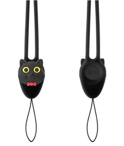 Elastičen silikonski vrat lanyard anti-lost dolgo trak ogrlico