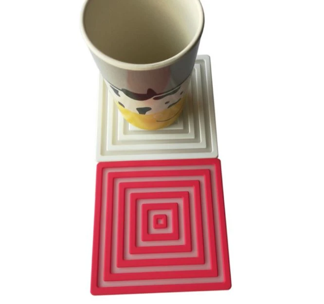 Colorful Advertising Water Proofing Soft Pvc Rubber Cup Coaster