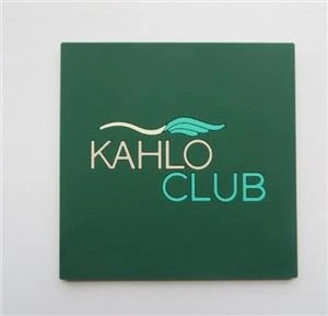Kvadratni 3d Mehka Pvc Skodelica za kavo Mat Guma 2d Drink Coaster