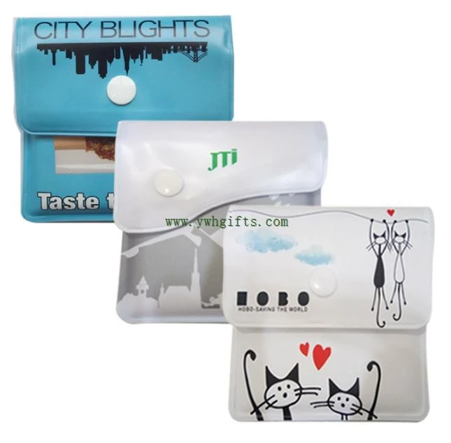 Clean Eco-friendly PVC Portable Pocket Ashtray Pvc Aluminum Foil Ashtray