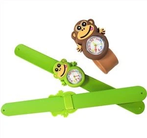 Modna nova silikonska risanka Slap Watch Otroška ročna ura