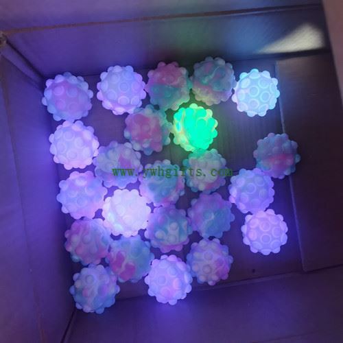Popper Bubble Fidget Ball Toy 3D Silicone Squeeze Toy Stress Relief Ball